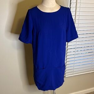 Broadway & Broome Blue Dress with front pockets